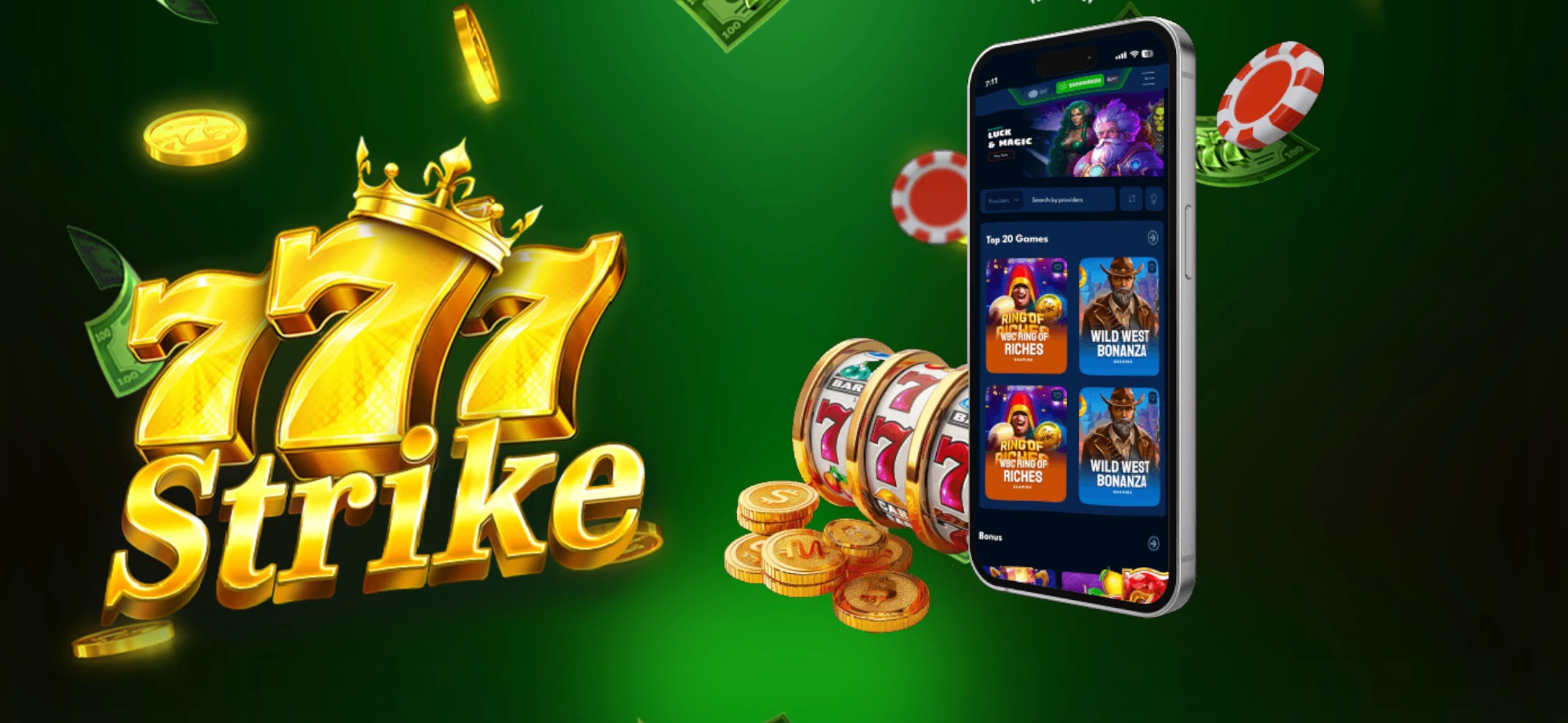 Playing 777 Strike online